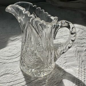 Antique Glass Pitcher